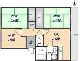 サンライズ青山の物件間取画像